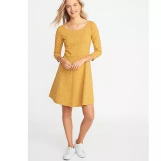 Old Navy Dress Coup Jersey Polka