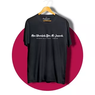 Indoholic Atasan Baju Pakaian Pria Cowok wanita Kaos Distro Kaos Dakwah Kaos Muslim Murah terbaru Combed 100% Original Abu Ubaidah Bin Al-Jarrah