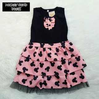 MICKEY HEAD DRESS dress anak paddlekids kaos Dress anak murah meriah Dress mickey / dress anak motif mickey / mickey mouse / dress mickey / dress