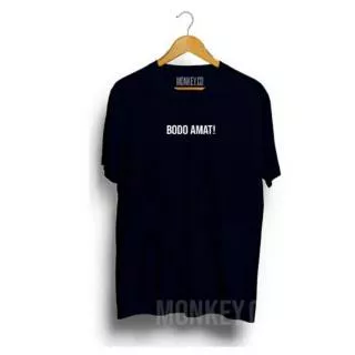 Baju Tshirt Kaos Distro Bodo Amat 100% Cotton Combed 30s