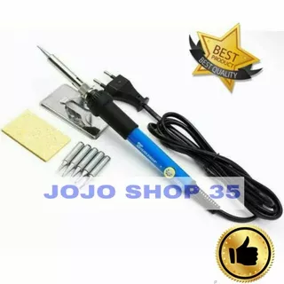 Solder Set Iron dengan Pengatur Suhu Temperatur 60W 60watt/ Solder LCD 80 WATT 908 Solder Adjustable