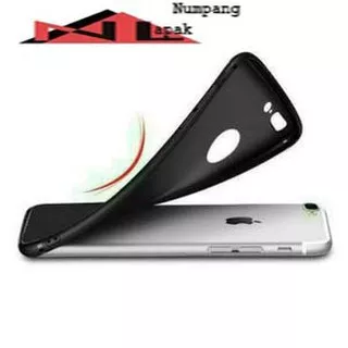 Case Matte Black Iphone 6+/6G+/6S+ Plus Soft Black Anti Minyak Softcase Jelly SoftShell