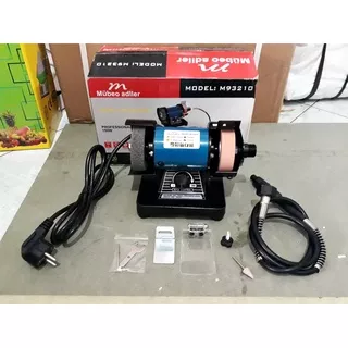 Mubeo Adller mesin gerinda duduk mini 3inch + kabel tuner poles grinding cuner / mini bench grinder 3 dengan selang fleksibel bor cun