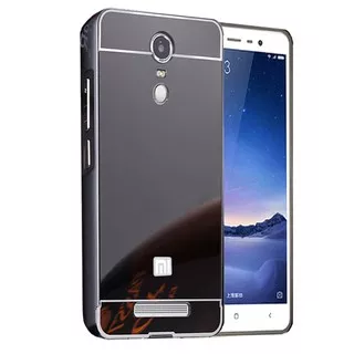 Casing Metal Alumunium Bumper Slide Mirror For Xiaomi Redmi Note 4