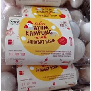 Telur Ayam Kampung Arab Sahabat Alam Pak 10 Butir Bandung / Telur Ayam Kampung Organik Arab Sahabat Alam Bandung