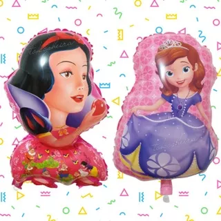 Balon Foil Snow White Putri Sofia Jumbo Balon Princess Dekorasi Pesta Bogor