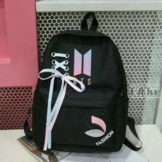 TAS RANSEL SEKOLAH BTS KOREA-BLACKPINK-EXO-BTS-KPOP-TAS KANVAS-TAS SEKOLAH ANAK-BACKPACK KOREA