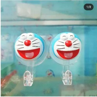 Gantungan baju handuk lap doraemon