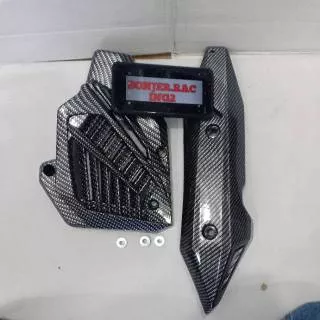 Cover radiator dan cover knalpot Vario 150 new LED