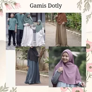 NEW! GAMIS DOTLY by Hijab Alila Gamis terbaru bahan Baby Twill
