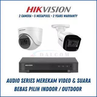 PAKET CCTV HIKVISION 4 CHANNEL 2 KAMERA TURBO HD 5MP