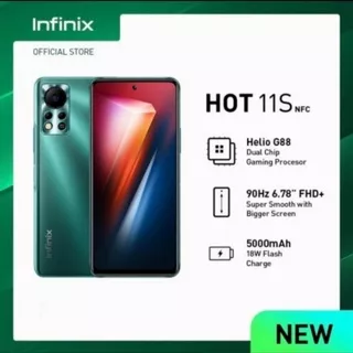 Infinix Hot 11s NFC Ram 4/64gb Garansi Resmi Infinix Indonesia
