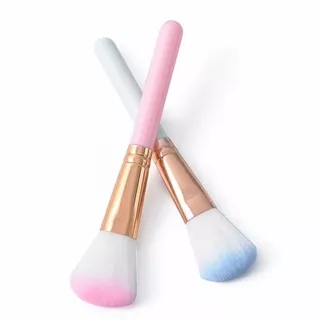 1 Pc Professional Makeup Brush / Fiber Plastic Handle Facial Blush Make up Brushes / Makeup Brushes Kits For Applying Foundation, Powder, Concealers, Eyeliner, Eyebrow, Eye Shadows / Daily Basic Cosmetic tools