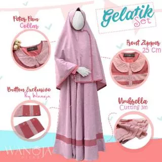 Gelatik Set Gamis dan Khimar Syari