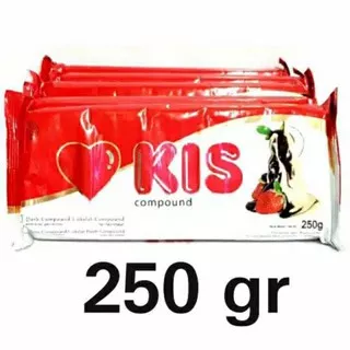 Coklat Batang 250 Gram Kis Coklat Compound Dark Chocolate DCC Bahan Kue Makassar