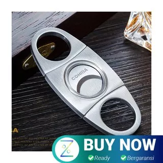Cohiba Pemotong Cerutu Cigar Cutter Double Blade Stainless Steel - EC-