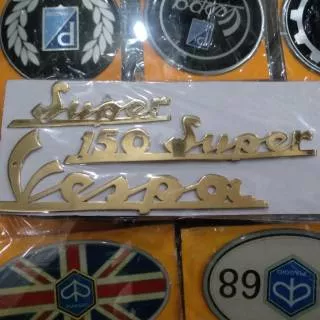 emblem vespa SUPER Latin gold