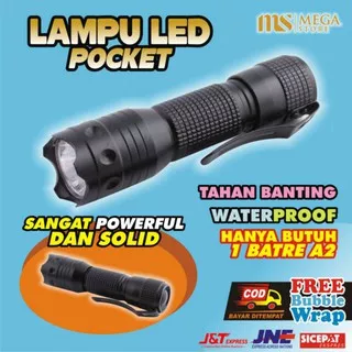 Senter mini Senter LED unik Flashlight Aluminium Portable Batre Senter Kecil Baterai Tahan Air M558