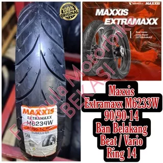 90/90-14 Ban Maxxis Extramaxx M6234W Tubeless - Ban Motor Ring 14