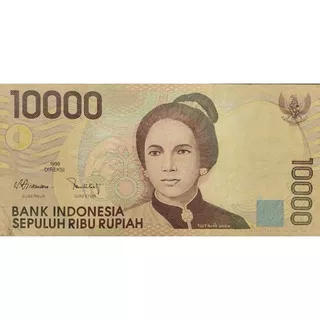 Uang Kuno Negara Indonesia 10000 Cut Nyak Dien 1998 Kondisi Kertas Renyah Utuh Dijamin Original 100%