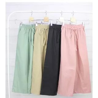 CELANA KULOT KATUN POLOS anak usia 2 sampai 12 tahun Korea Pants/Celana Kulot setelan anak perempuan