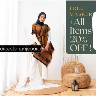 DRESS TUNIK WANITA TENUN JEPARA TERMURAH / ATASAN TENUN WANITA LENGAN PENDEK / ATASAN WANITA BATIK LENGAN PENDEK / ATASAN BATIK WANITA TERMURAH