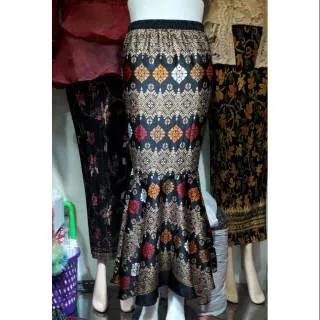 REALPICT!!! ROK DUYUNG|ROK PLISKET|ROK LILIT MOTIF SONGKET TORAJA HITAM