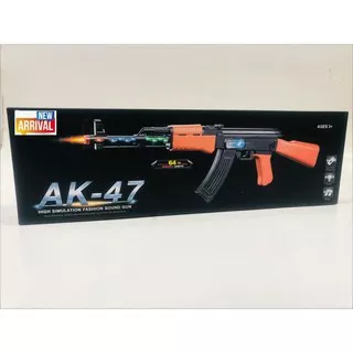 MAINAN PISTOL BATERAI AK47 /MAINAN SENAPAN PISTOL GUN