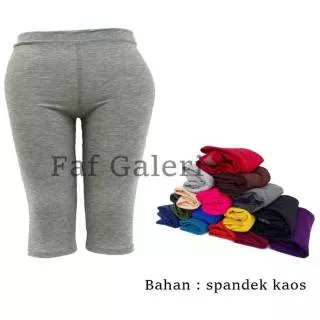 Legging 7/8 Jumbo Kaos fit to XXL - Legging pendek ukuran jumbo Harga grosir