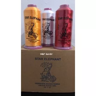 Benang 100% POLYSTER STAR ELEPHANT BORDIR BENANG JAHIT