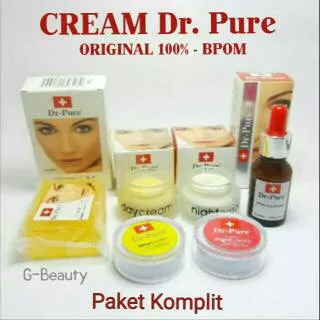 CREAM DR PURE - PAKET KOMPLIT CREAM + SABUN + SERUM - ORIGINAL 100% BPOM / DR. PURE / DR-PURE