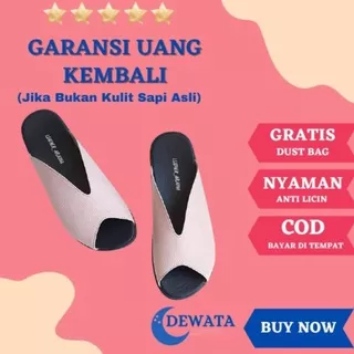 sandal kulit wanita sandal teplek asli sukaregang garut model terbaru pita variasi manik Star