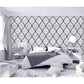 Wallpaper Batik Hitam Dan Batik Silver Elegant