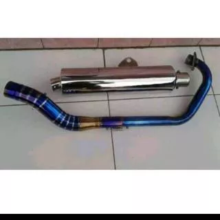 KNALPOT CKD STANDAR SATRIA FU LEHER BLUEMOON  MX ,MX KING,SATRIA FU, MEGAPRO, GL, CB, TIGER, VIXION, SONIC ,VERZA,CBR DLL.