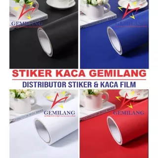 STIKER PUTIH POLOS/STIKER HITAM DOFF/STIKER POLOS/STIKER PUTIH/STIKER HITAM/BIRU/MERAH/STIKER KACA