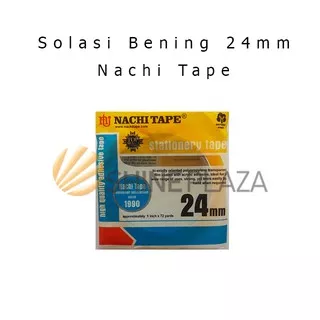 Nachi Tape Solasi Selotip Bening 24mm - Isolasi Nachi 1 Inch x 72 Yard
