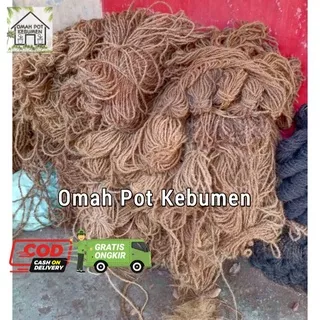 Tali Serabut/Tambang Serabut Panjang +60 Meter/Pot Anggrek/Pot Serabut Kelapa/Media Tanaman Anggrek