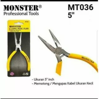 Tang Lancip Monster 5 inch MT036 / tang Capit kabel kecil 5inch