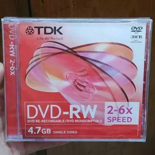 Tdk dvd-rw single pack-dvdrw TDK perkeping plus kotak