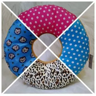 [40 cm] Bantal Boneka Donut Ful Motif Karakter  || Bantal Donat