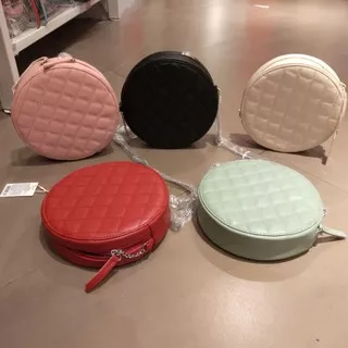 mini round bag miniso / tas selempang miniso