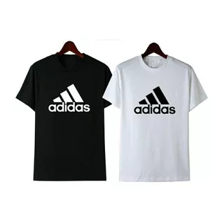 Baju T-shirt Kaos distro adidas logo besar l kaos sport l kaos olah raga