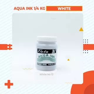 Cat Sablon Kardus, Kertas & Styrofoam Aqua Ink - 1/4 Kg  - Warna Putih