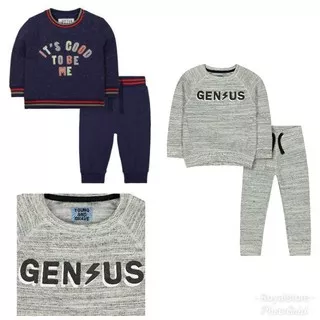 Mothercare Soft Visionary Grey Genius Sweat Top And Joggers Set 