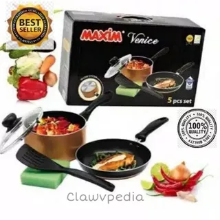 MAXIM VENICE SET 5 PCS / PANCI TEFLON MAXIM VENICE