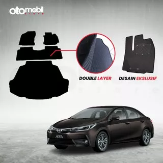 Karpet Mobil Toyota Corolla Altis Bahan Double Layer Rubber Eva Premium