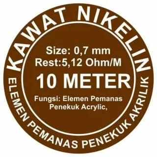 Kawat Nikelin 0.7 mm 10 meter