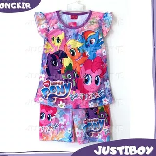 2.2 Year Sale Setelan Anak Perempuan My Little Pony Lengan Pendek Usia 1 - 6 Tahun / Baju Anak Karak