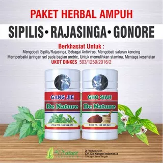 Obat Gang Jie dan Gho Siah de Nature Membantu menyembuhkan penyakit sipilis/raja singa sampai tuntas