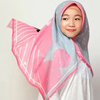 kerudung lucu pinky RM Kid`s Mimos